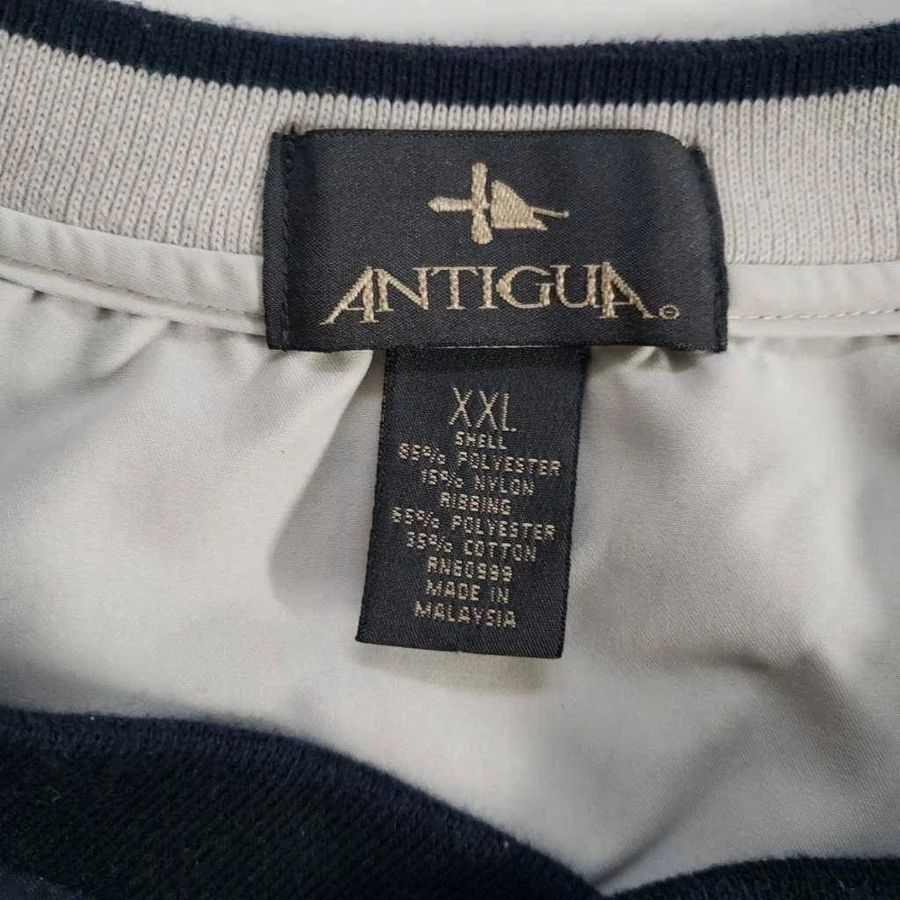 Antigua Mens Golf Activewear Pullover Blue 3/4 Sleeve Windbreaker Hope Mens‎ XL